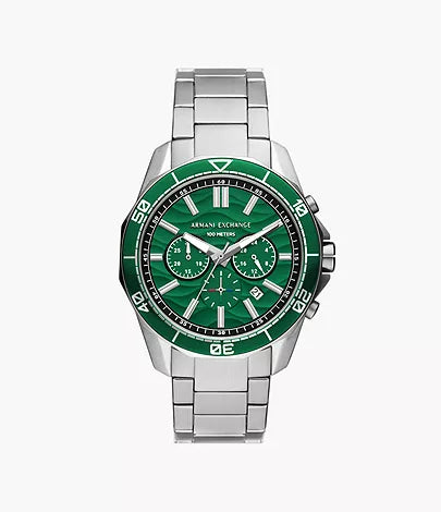 Armani Exchange - Chronograph Stainless Steel Watch - Silver