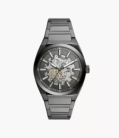 Fossil - Everett Automatic Smoke Stainless Steel Watch