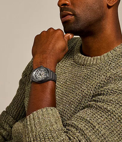 Fossil - Everett Automatic Smoke Stainless Steel Watch